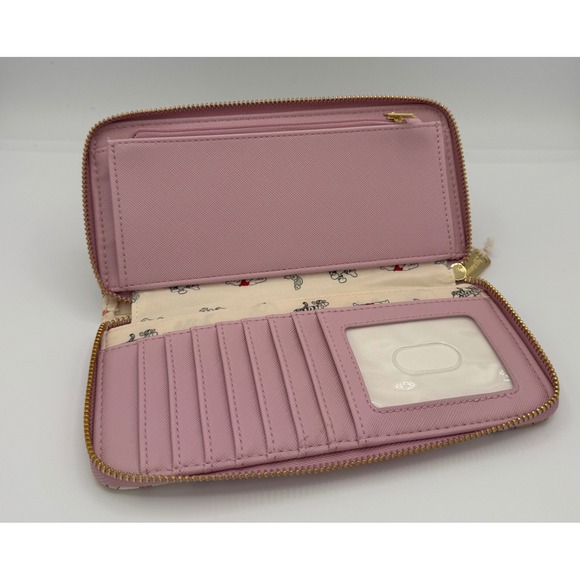 Loungefly Winnie the Pooh Friends Wallet Women OS Cream NEW Zip Around WDWA2611 - Picture 4 of 4